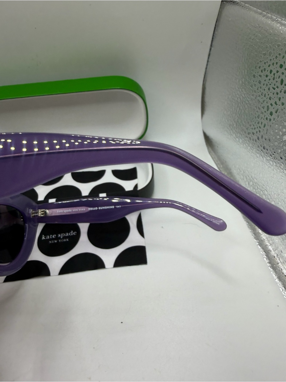 kate spade Lavender/Purple Cat-Eye Sunglasses - Picture 6 of 10